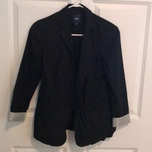 Black GAP blazer with cuffed sleeves
